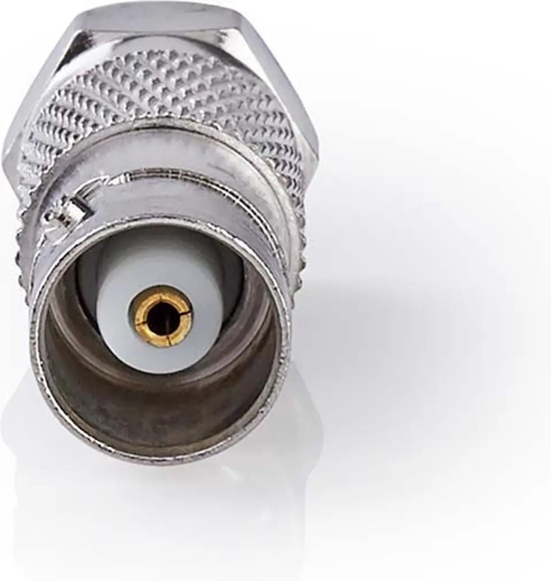 Nedis F-Male Antenne-Adapter 75 Ohm - Zilver