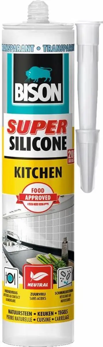 Bison Super Silicone Kitchen Transparant 300ml