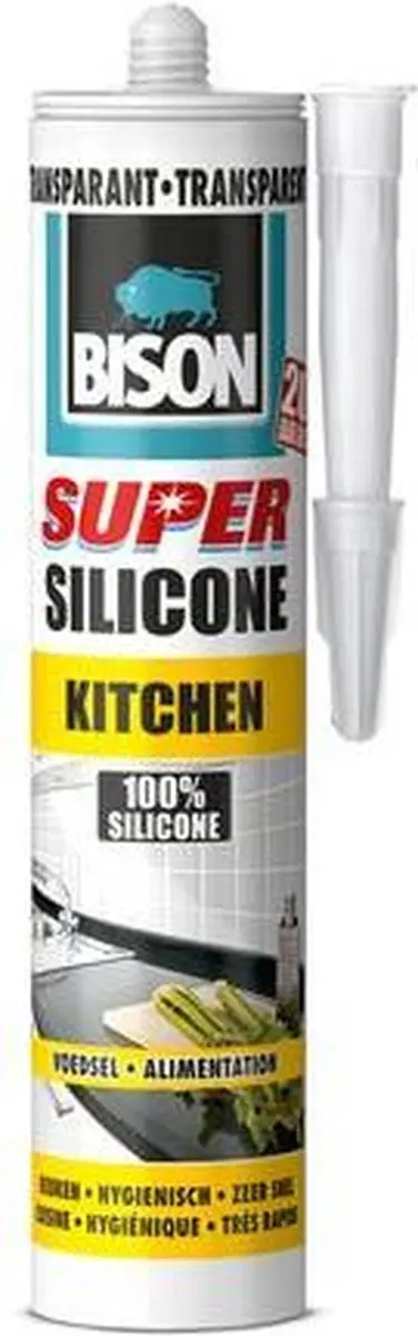 Bison Super Silicone Kitchen Transparant 300ml - afbeelding 3 van 4