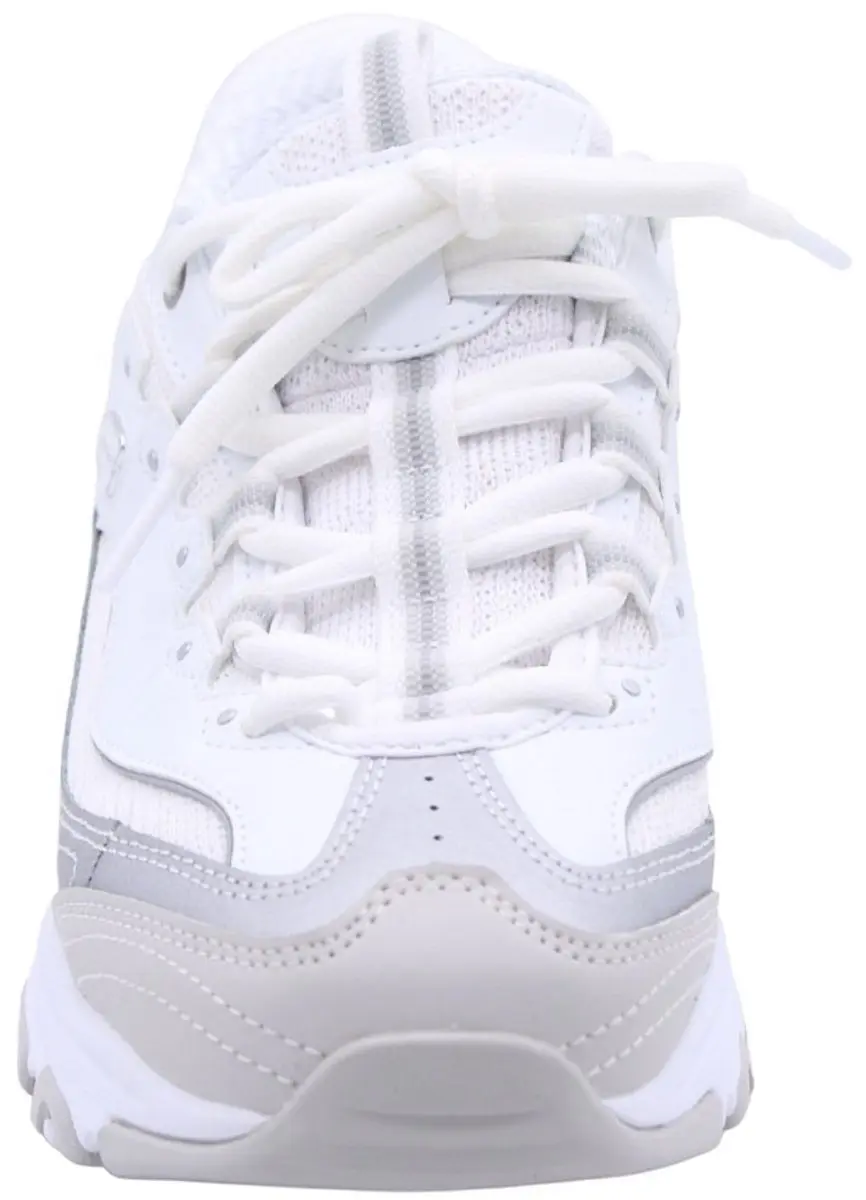 Skechers D’LITES Smooth Nostalgia Dames Instappers 41 - Wit/Zilver - afbeelding 4 van 6