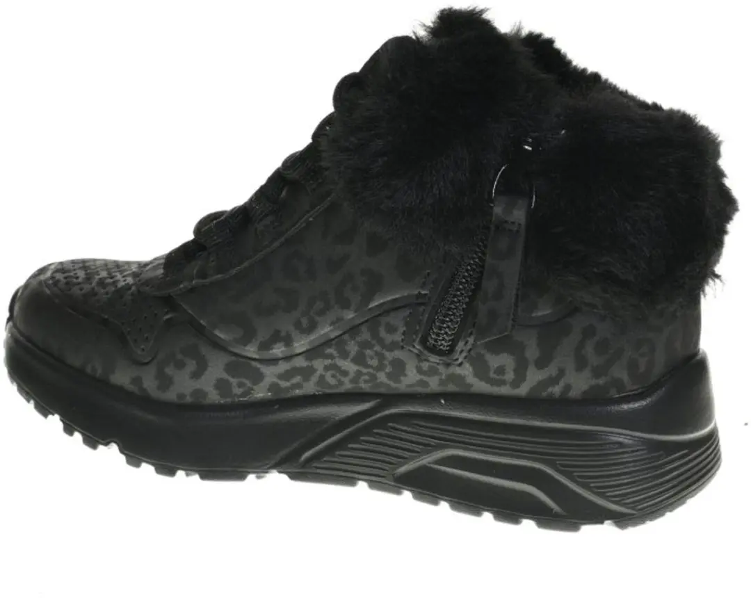 Skechers Uno Lite Meisjes Sneakers - Zwart - afbeelding 5 van 6