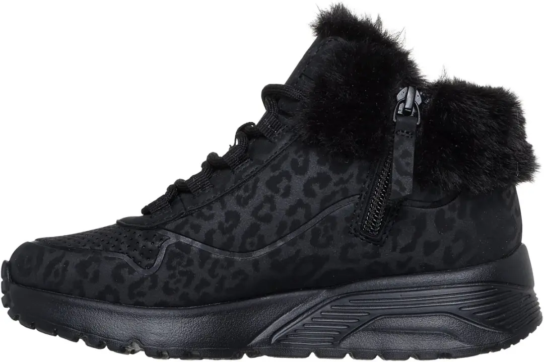 Skechers Uno Lite Meisjes Sneakers - Zwart - afbeelding 2 van 6