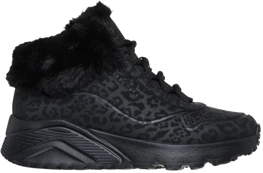 Skechers Uno Lite Meisjes Sneakers - Zwart - afbeelding 3 van 6