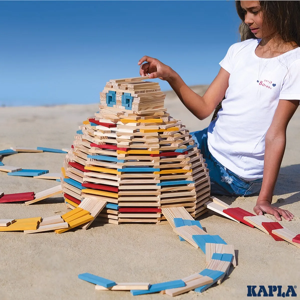 KAPLA Barrel Constructiespeelgoed 200 Stuks - Meerkleurig