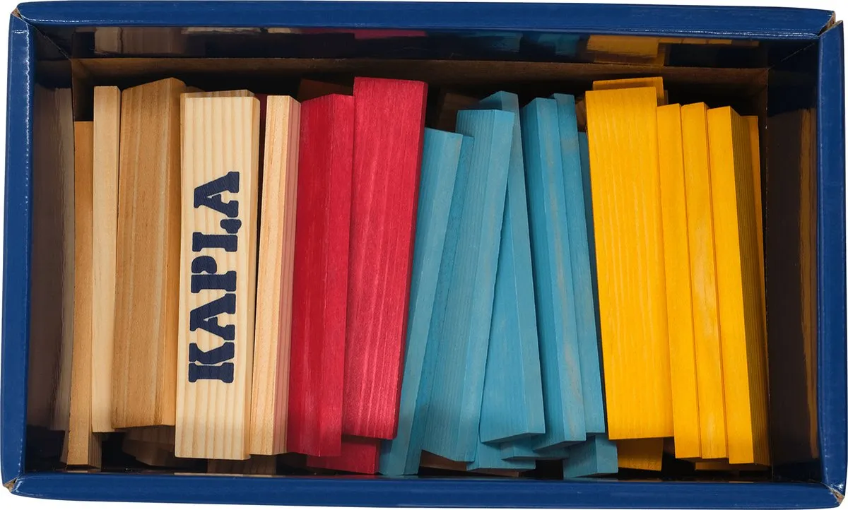 KAPLA Barrel Constructiespeelgoed 200 Stuks - Meerkleurig