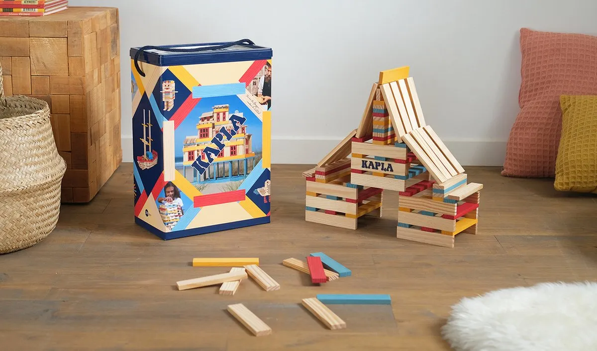 KAPLA Barrel Constructiespeelgoed 200 Stuks - Meerkleurig