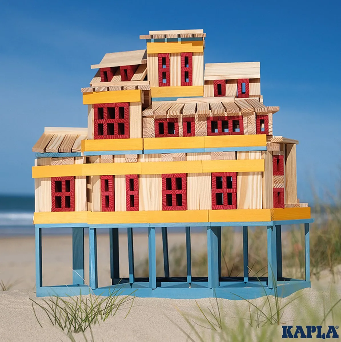 KAPLA Barrel Constructiespeelgoed 200 Stuks - Meerkleurig