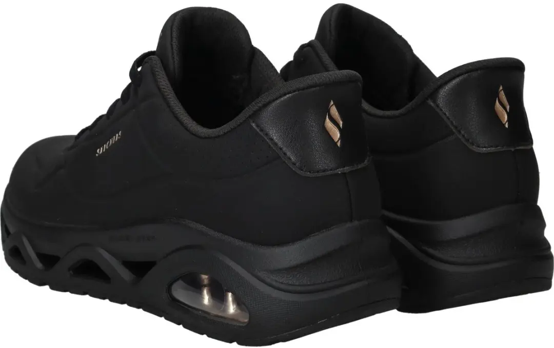 Skechers Uno Glide Step Glide On Air Sneakers 190113 - Dames - Zwart - afbeelding 6 van 6