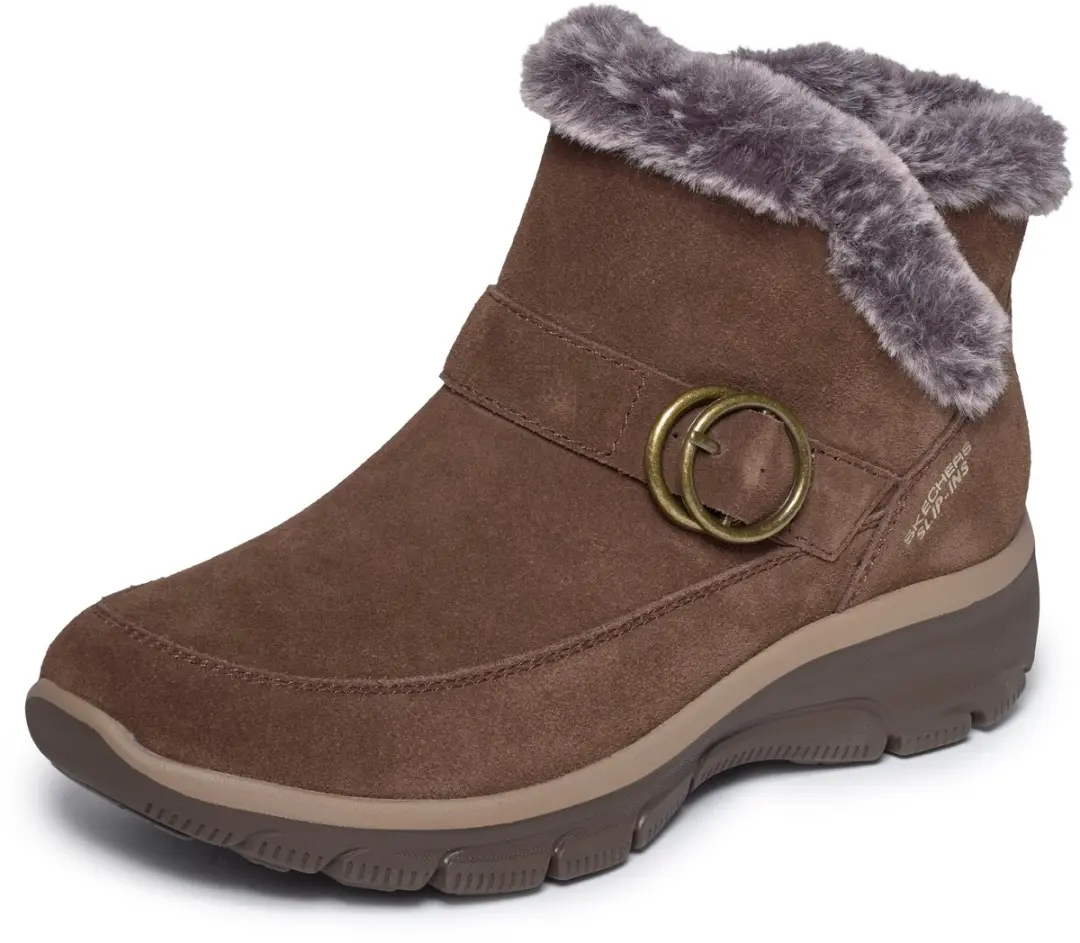 Skechers Easy Going Gentle Winter Dames Instappers - Chocolate - afbeelding 6 van 6
