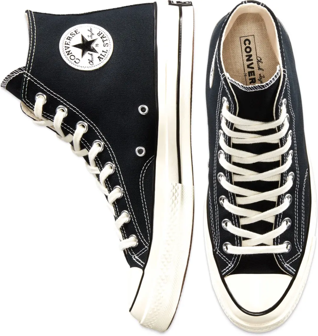 Converse Chuck '70 All Star Hi Sneakers - Maat 45 - Zwart - afbeelding 3 van 6