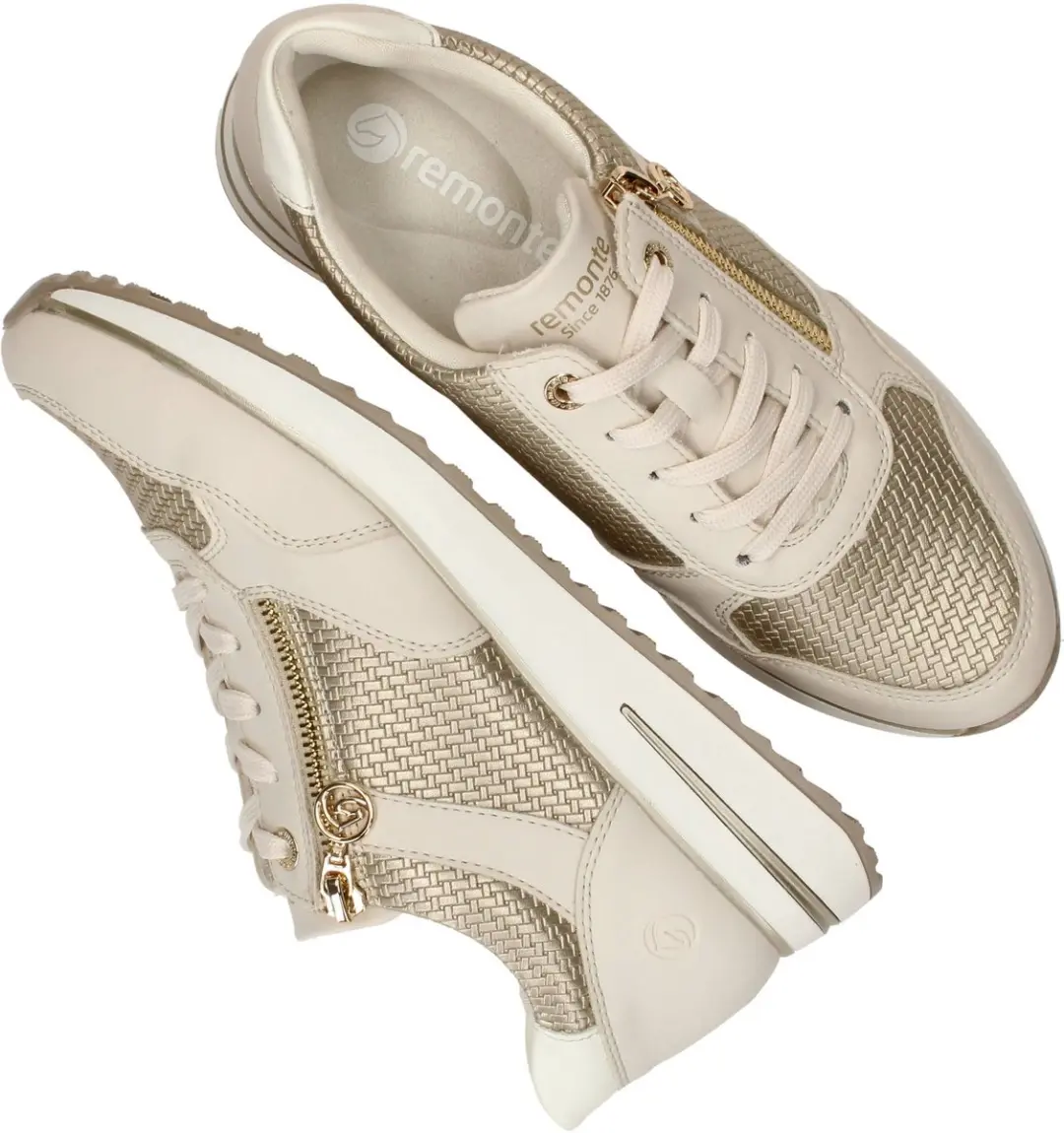 Remonte D1G08-60 Sneakers Dames - Beige - 40 - afbeelding 6 van 6