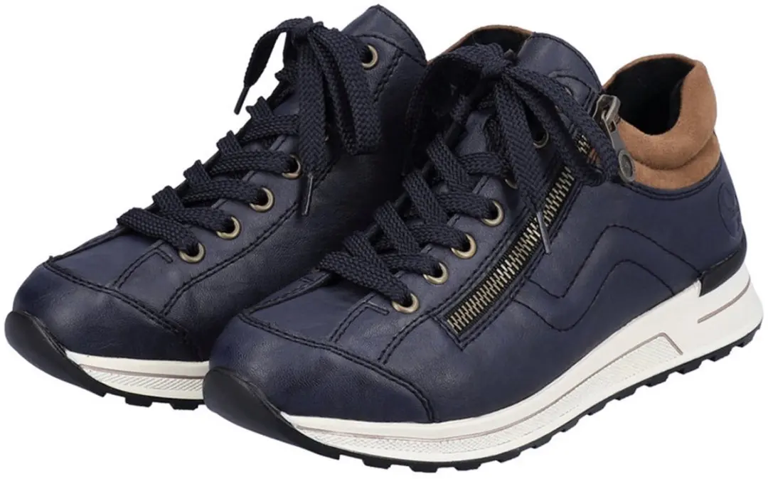 Rieker lage damesschoenen N1400-14 blauw