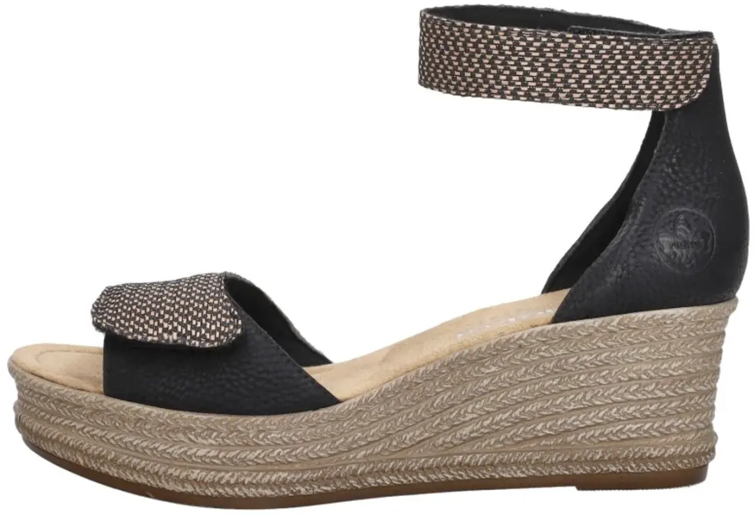 Rieker Sandalen Hak Sandalen Hak - Zwart - Maat 37 - afbeelding 2 van 6