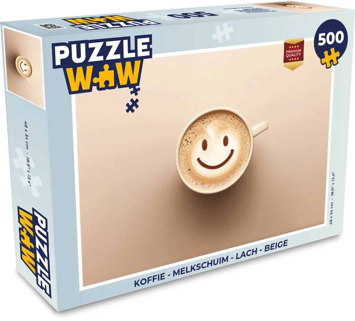 PuzzleWow Lach Koffie Puzzel 500 Stuks