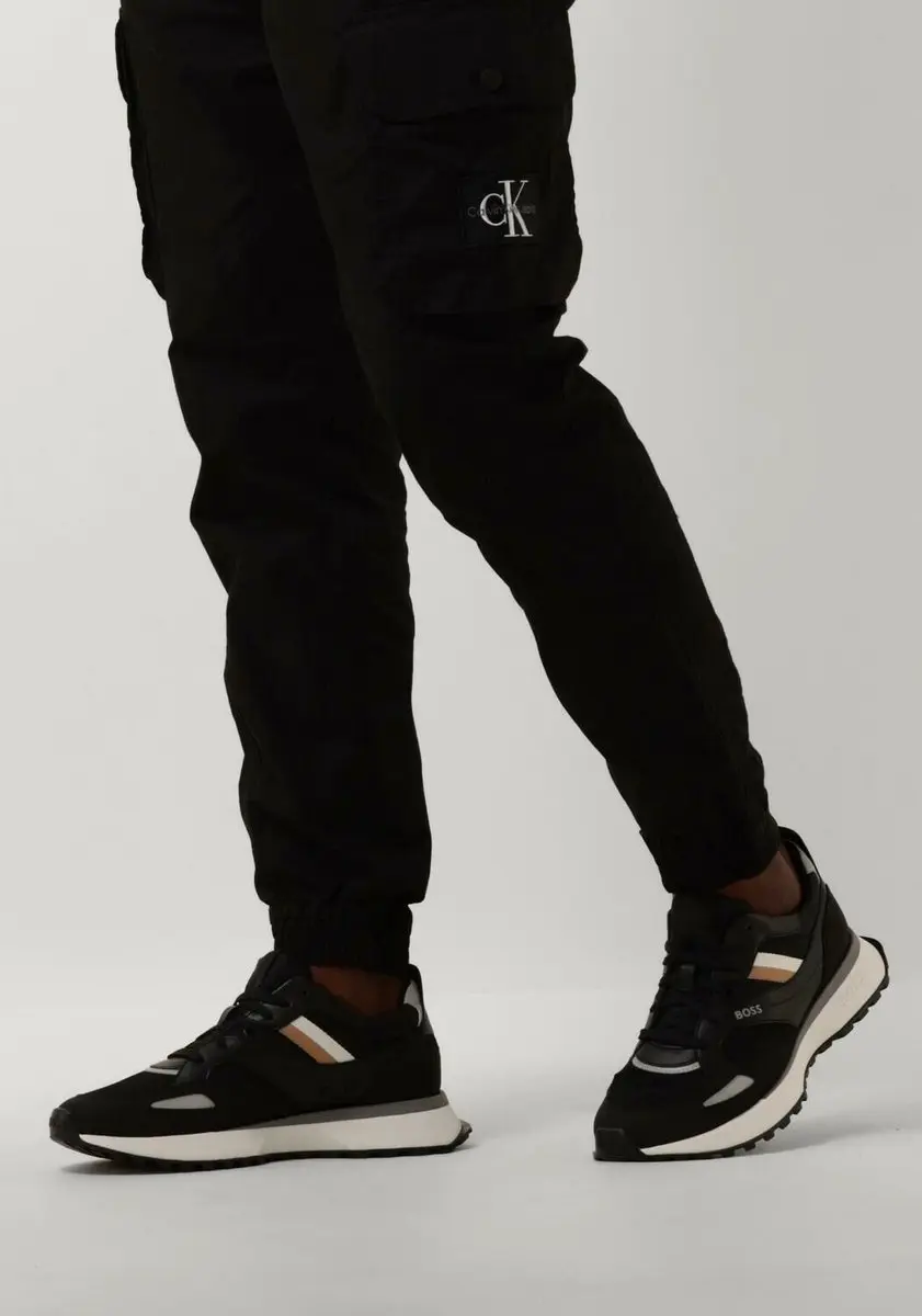 Boss Heren Lage sneakers Jonah Runn Zwart