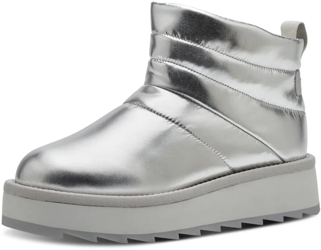 TAMARIS-Dames WL Boot-Tamaris Vegan-zilver-Maat 37-