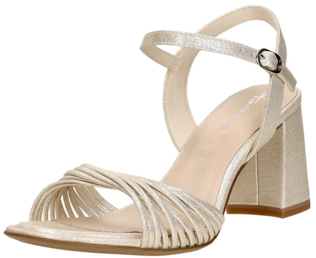Tamaris Sandalen Hak Sandalen Hak - Goudkleur - Maat 39 - afbeelding 3 van 6
