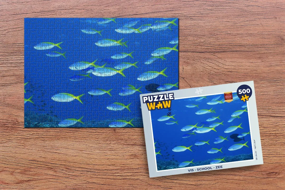 PuzzleWow Vis School Zee Legpuzzel 500 Stuks - Multicolor