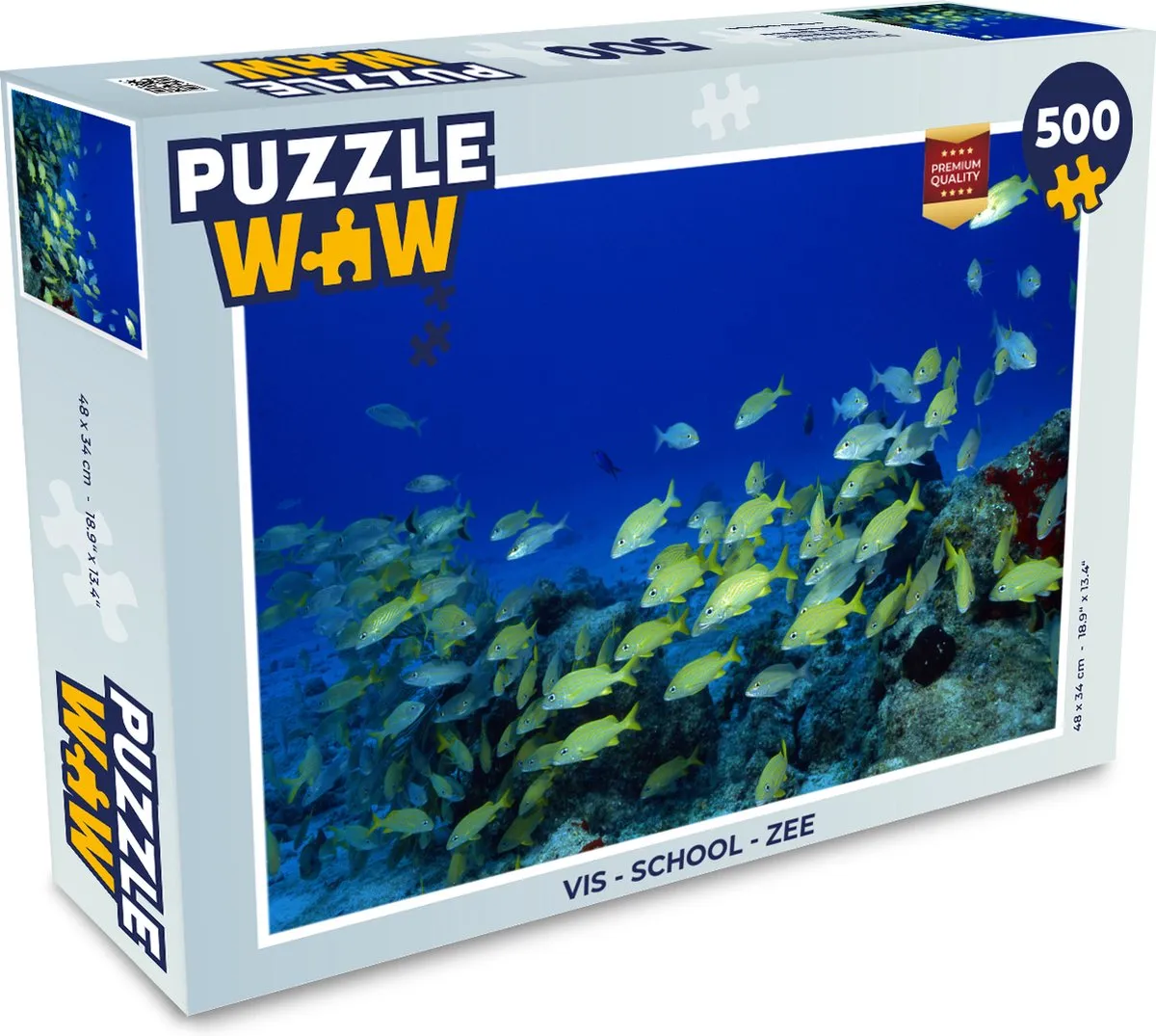 PuzzleWow Vis School Zee Legpuzzel 500 Stuks