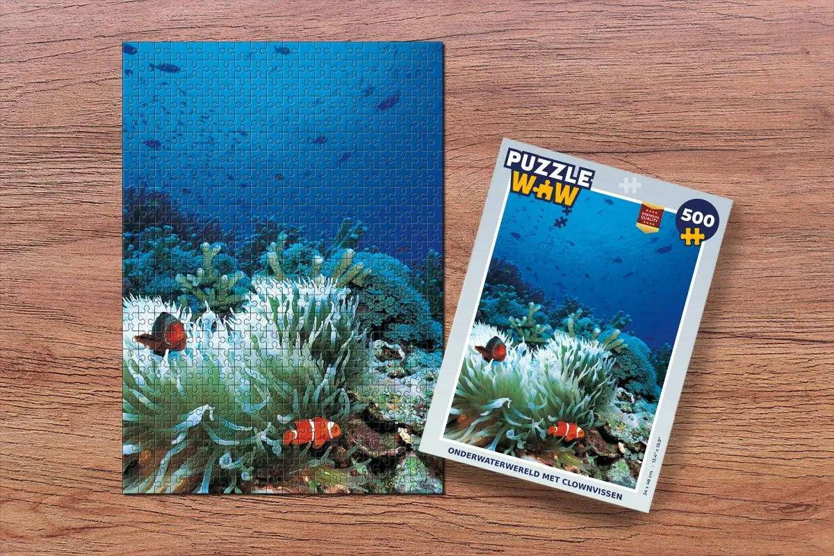 PuzzleWow Onderwaterwereld Legpuzzel 500 Stuks - Multicolor
