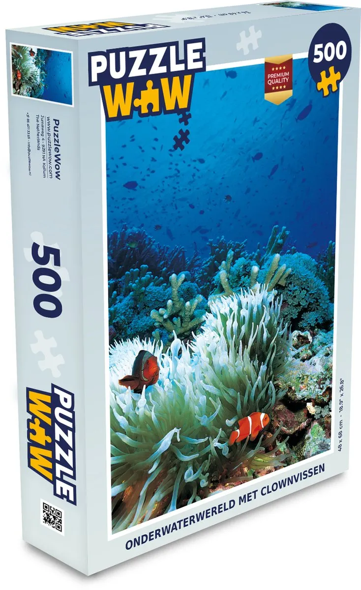 PuzzleWow Onderwaterwereld Legpuzzel 500 Stuks