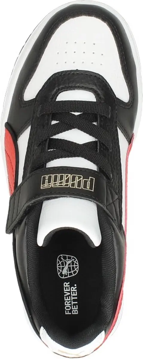 PUMA RBD Game Low AC+PS Unisex Sneakers - White/ForAllTimeRed/Black/Gold - afbeelding 6 van 6