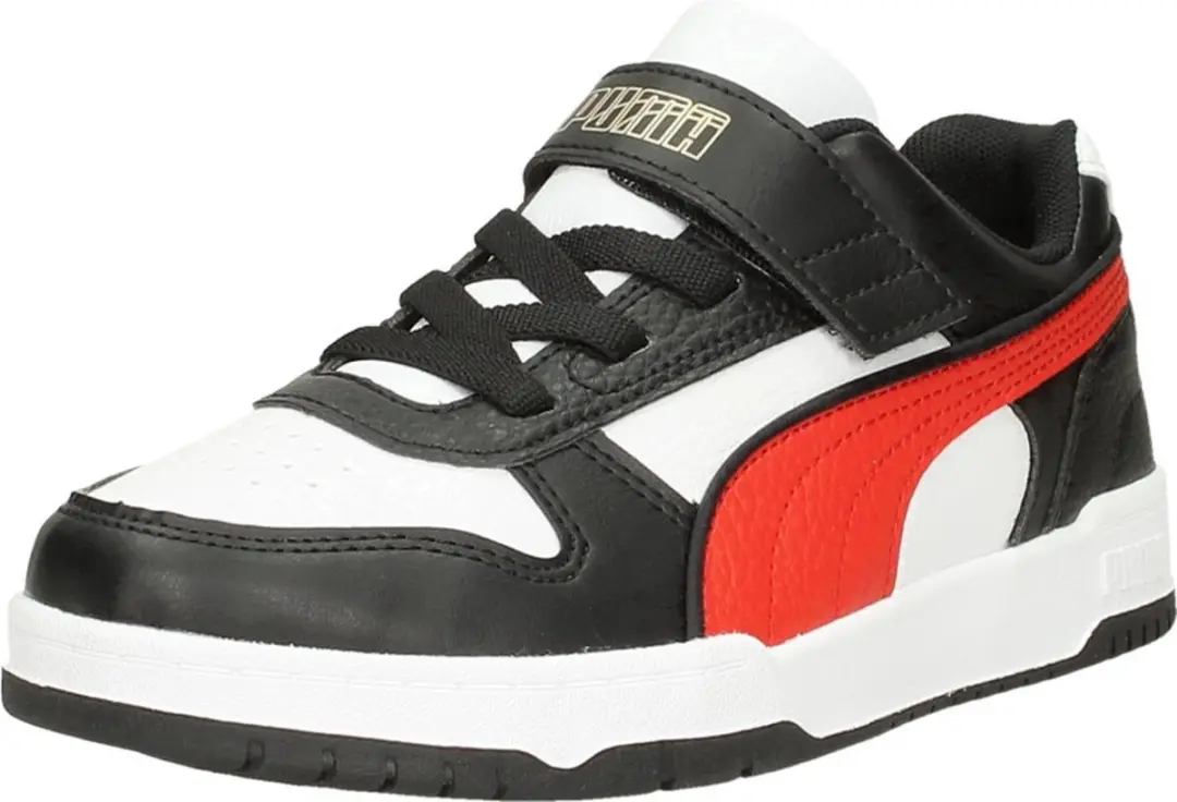 PUMA RBD Game Low AC+PS Unisex Sneakers - White/ForAllTimeRed/Black/Gold - afbeelding 5 van 6