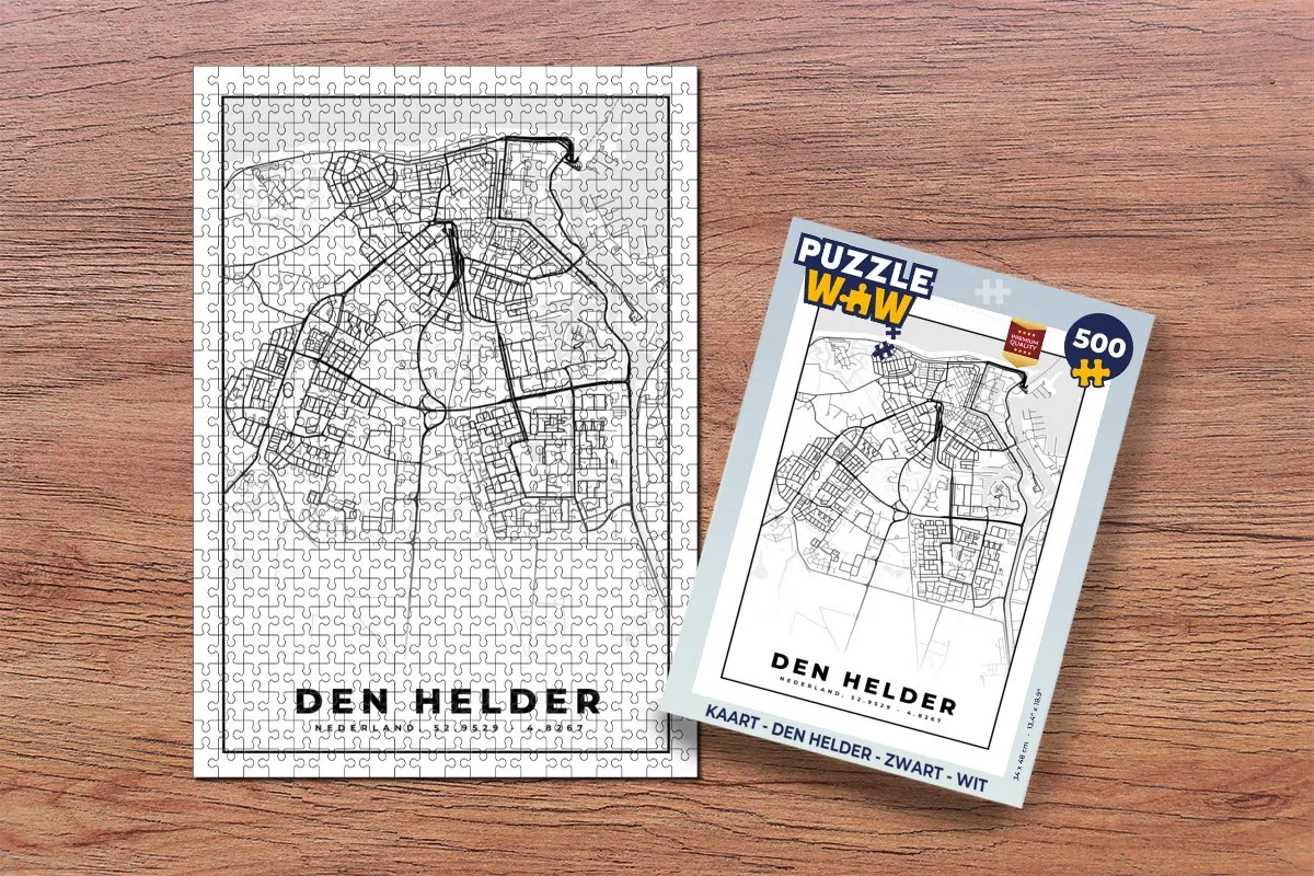 PuzzleWow Den Helder Legpuzzel 500 Stuks - Multicolor