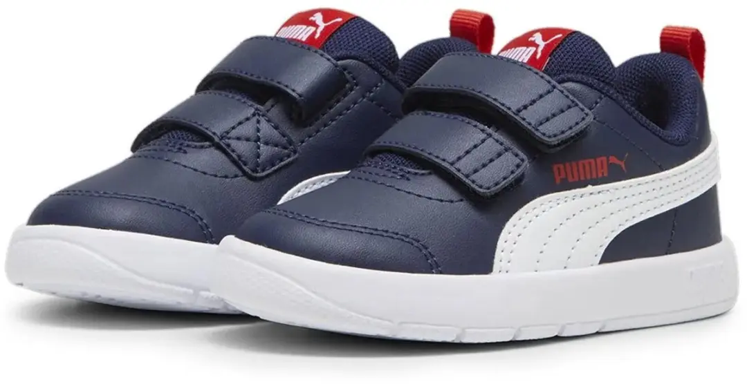 PUMA Courtflex V3 V Sneakers - Blauw - Maat 19 - afbeelding 3 van 6