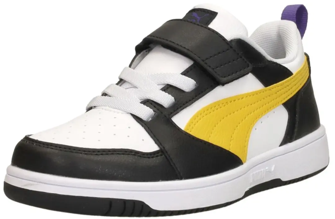 PUMA Rebound V6 Low PS Sneakers Jongens Wit - afbeelding 4 van 6