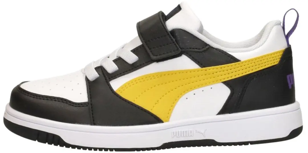 PUMA Rebound V6 Low PS Sneakers Jongens Wit - afbeelding 2 van 6