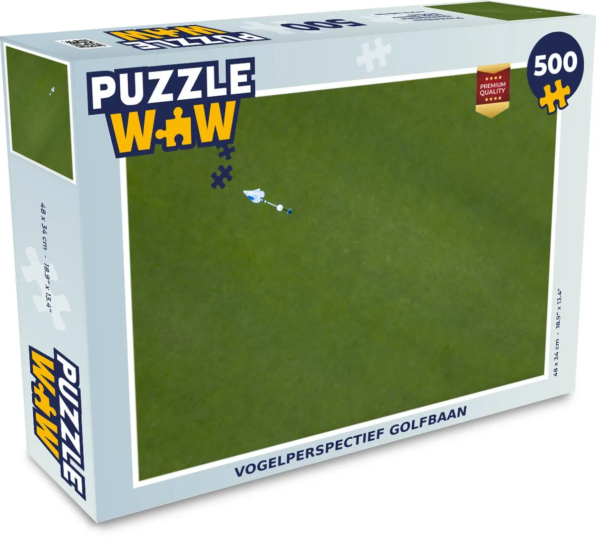PuzzleWow Golfbaan Legpuzzel 500 Stuks - Multicolor