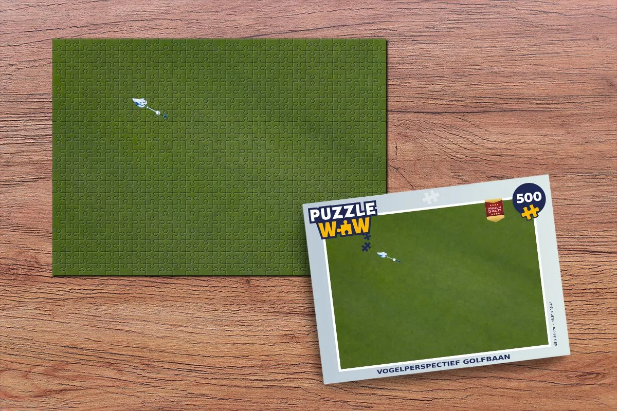 PuzzleWow Golfbaan Legpuzzel 500 Stuks - Multicolor