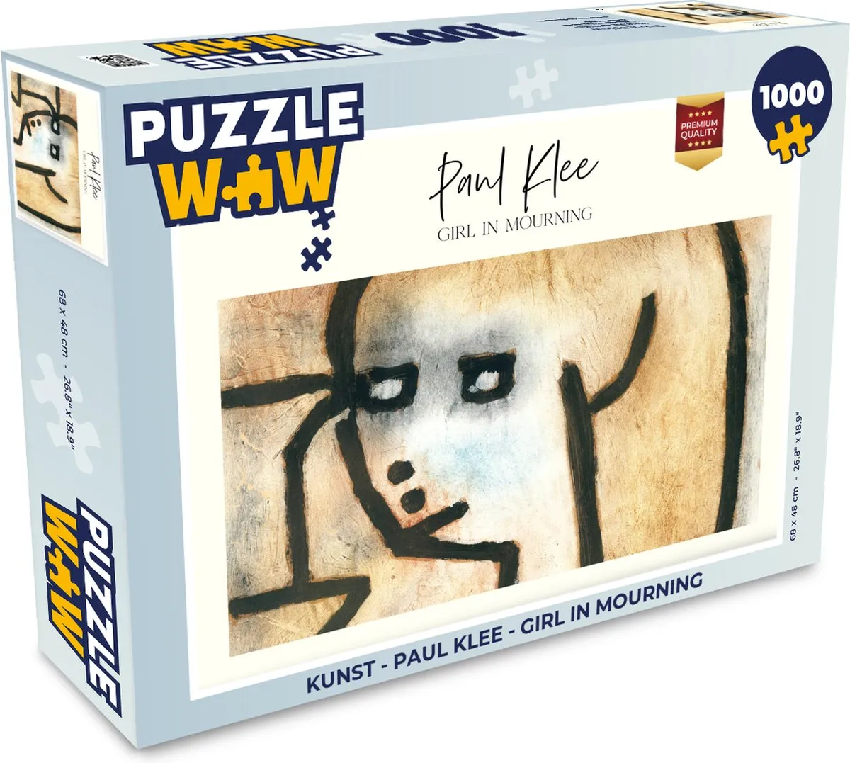 PuzzleWow Paul Klee Girl in Mourning Legpuzzel 1000 Stuks