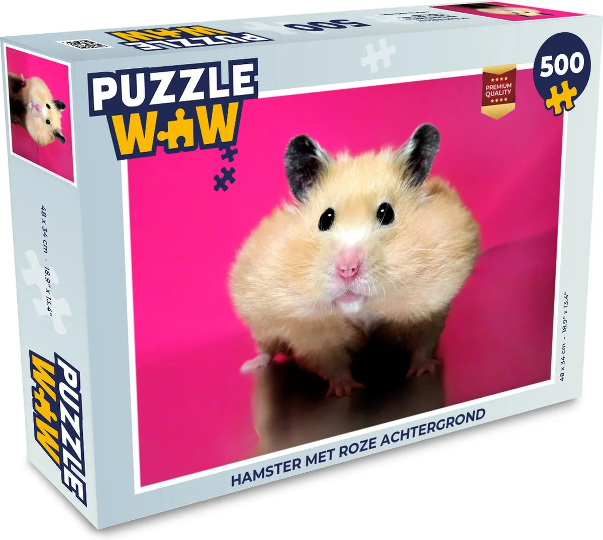 PuzzleWow Hamster Legpuzzel 500 Stuks