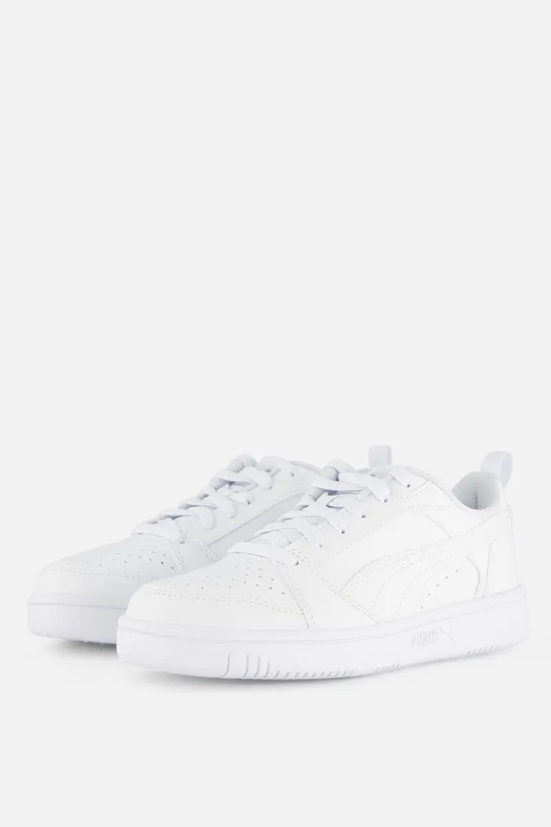Puma Rebound v6 Low Sneakers wit Imitatieleer