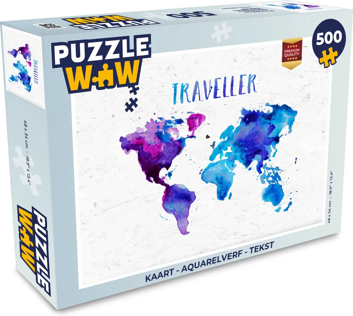 PuzzleWow Aquarelverf Legpuzzel 500 Stuks