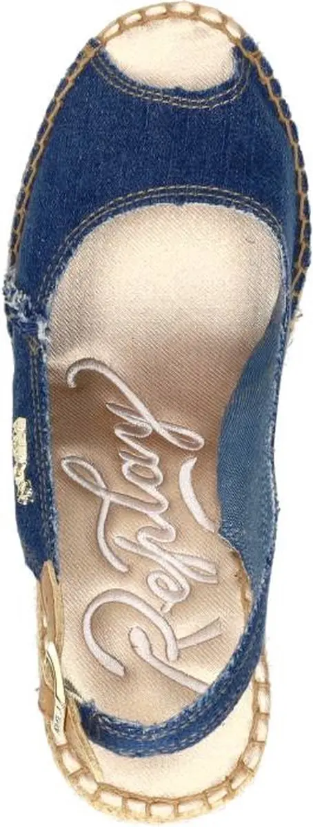 Replay Jess Sling Sandalen Touwzool - Licht blauw - Maat 38 - afbeelding 5 van 6
