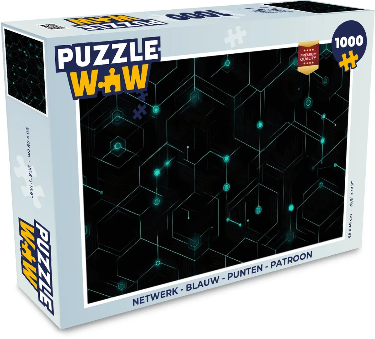 PuzzleWow Netwerk Legpuzzel 1000 Stuks