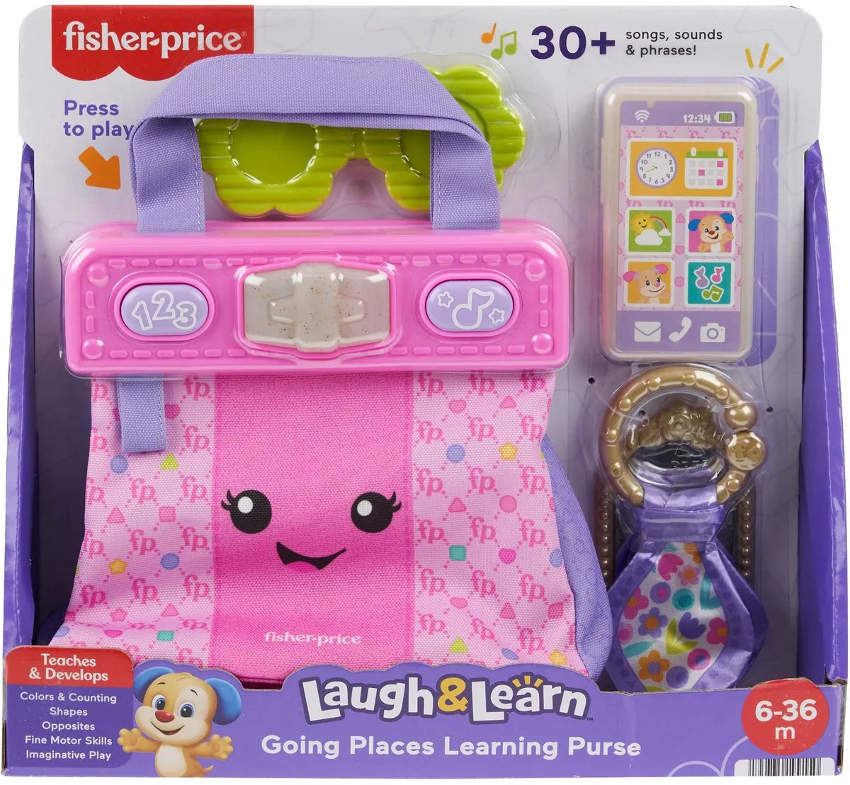 Fisher Price Leerplezier Op Stap Ontdekkingstas - Roze