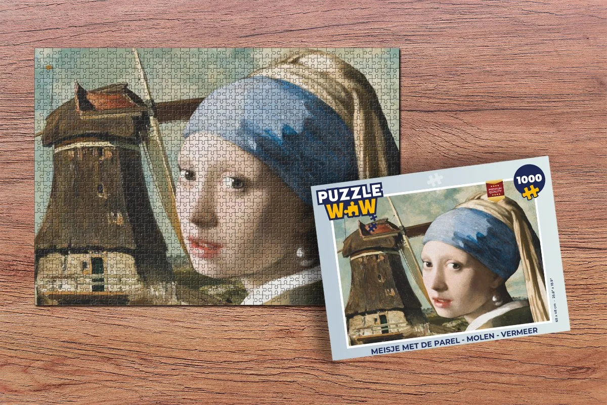 PuzzleWow Vermeer Legpuzzel 1000 Stuks - Multicolor