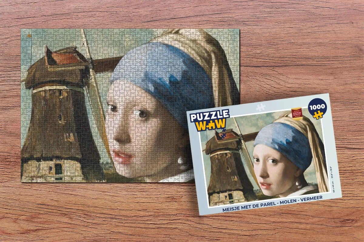 PuzzleWow Vermeer Legpuzzel 1000 Stuks - Multicolor