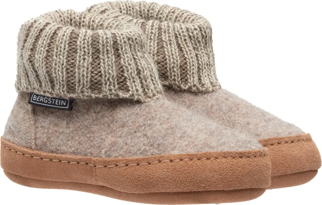 Bergstein Cozy Lux Unisex Junior Sloffen - Beige
