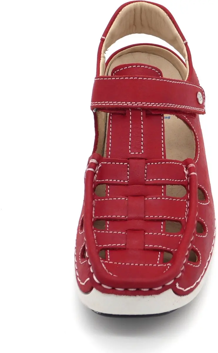 Wolky Dames Rolling Sun Comfortschoenen - Rood - afbeelding 6 van 6