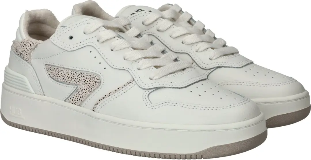 Hub Smash Sneakers Dames - Leer - Wit - Maat 36 - afbeelding 4 van 6