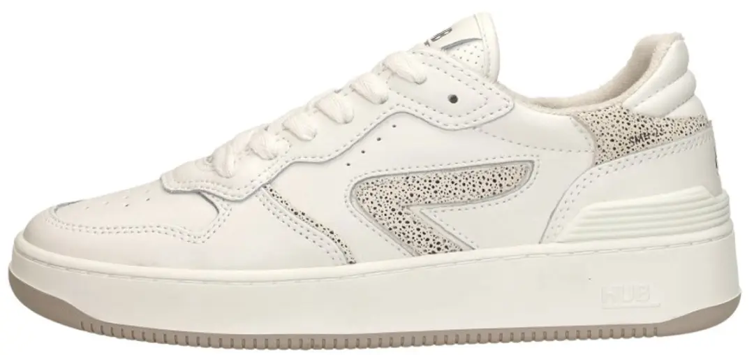Hub Smash Sneakers Dames - Leer - Wit - Maat 36 - afbeelding 2 van 6