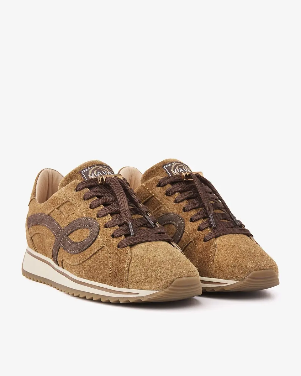 VIA VAI Mikki Eve Sneakers - Bruin - Suede - 37
