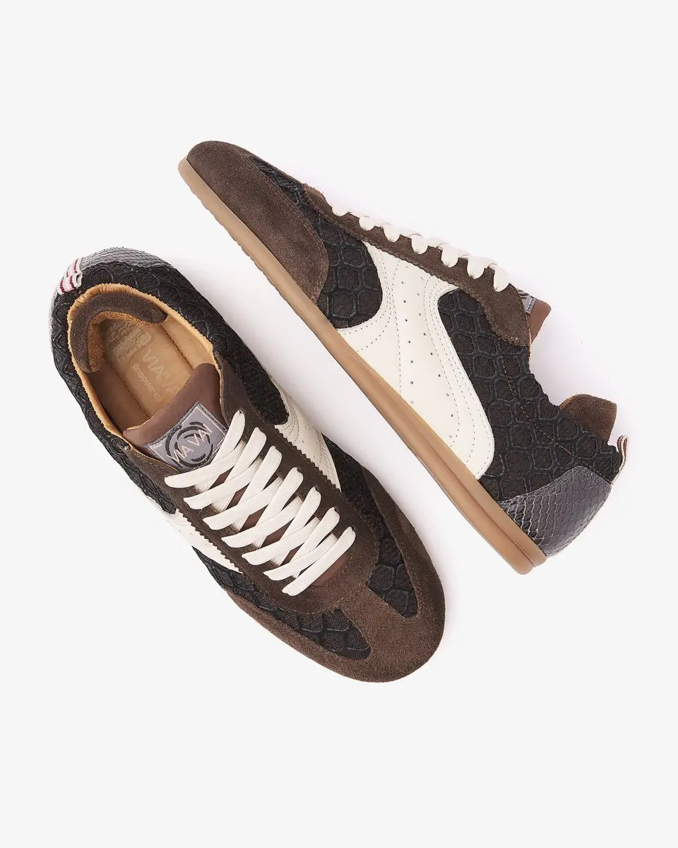 VIA VAI June Haylee Sneakers - Bruin/Wit - Maat 40