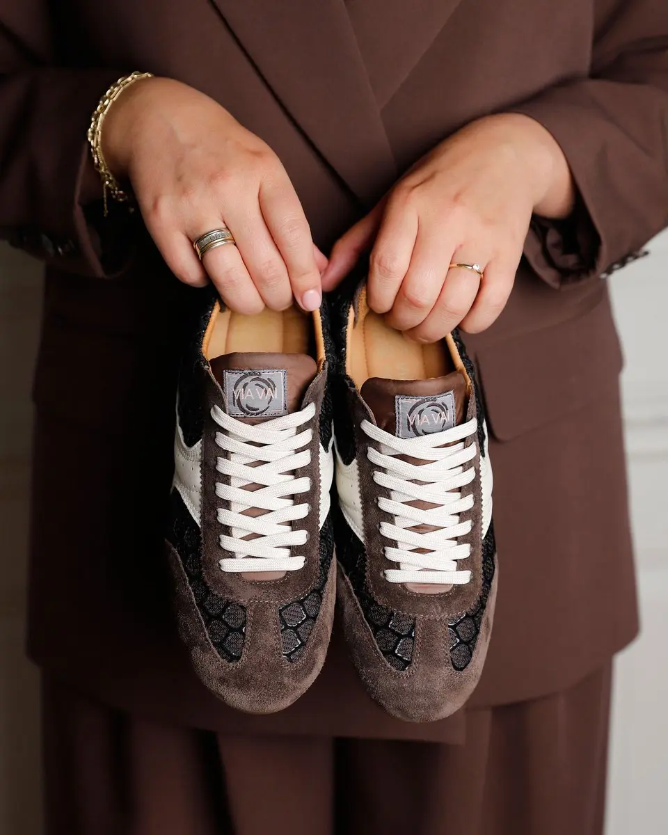 VIA VAI June Haylee Sneakers - Bruin/Wit - Maat 40
