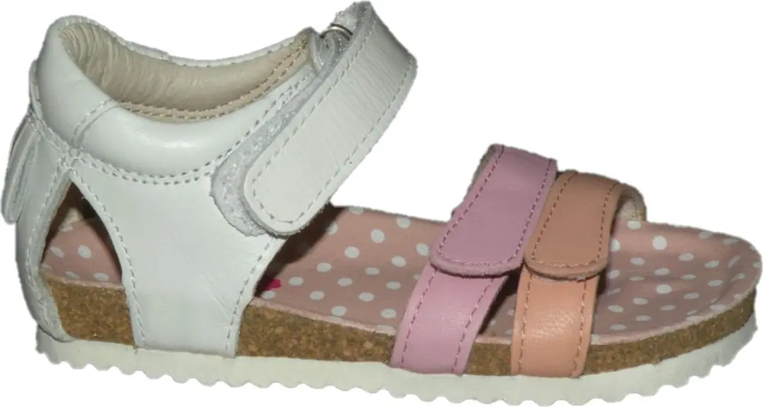 Sandalen | Meisjes | white Pink | Leer | Shoesme | Maat 26